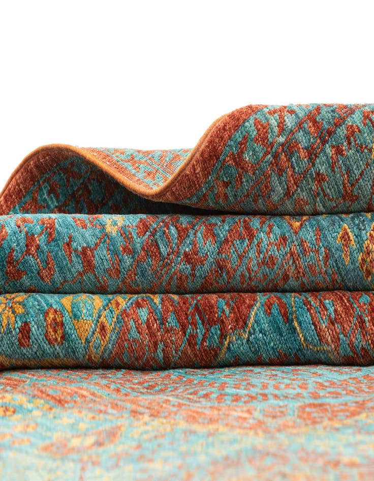 Detail image of 5' 10 x 8' Hand Knotted Amina Rug