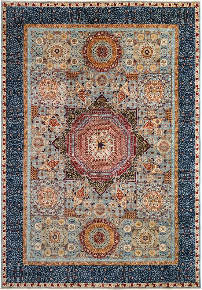 Detail image of 9' 8 x 13' 11 Hand Knotted Amina Rug