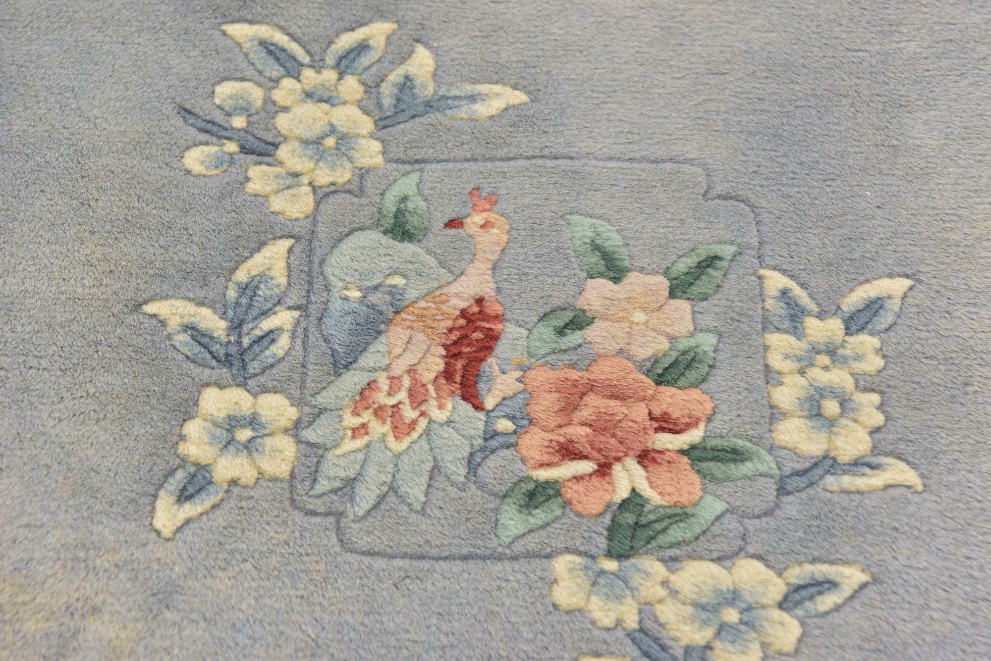 2' 7 x 4' 9 Hand Knotted Antique Finish Wool Rug