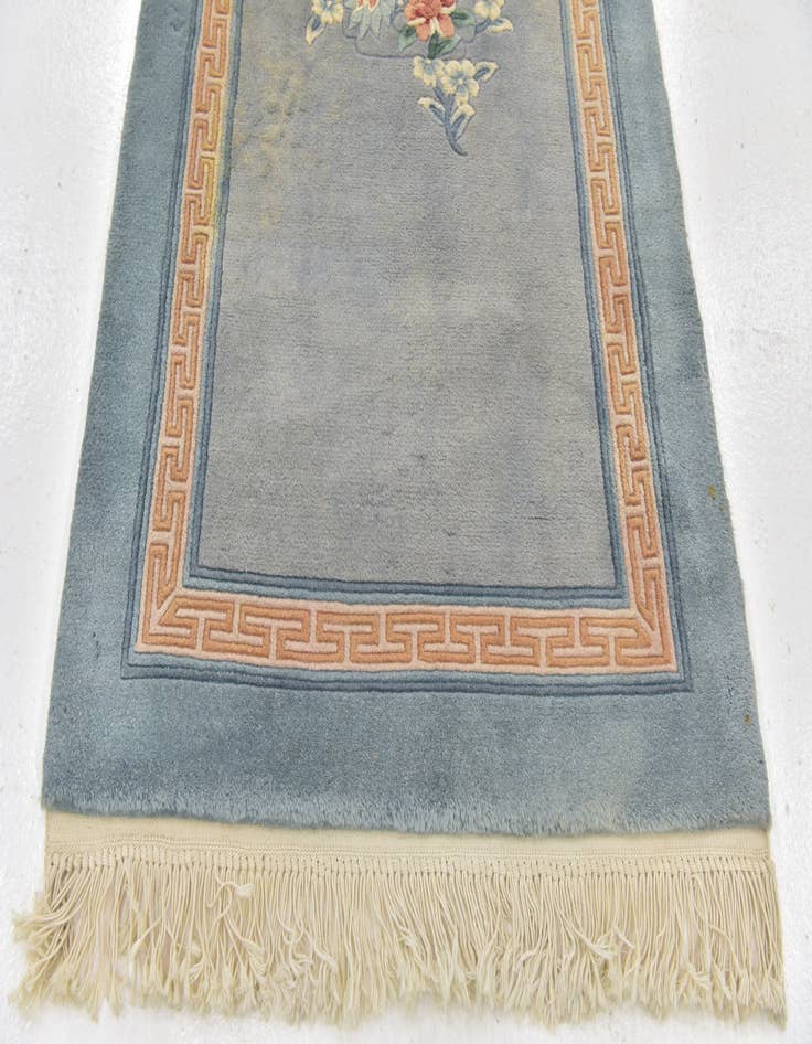 Detail image of 2' 7 x 4' 9 Hand Knotted Antique Finish Wool Rug