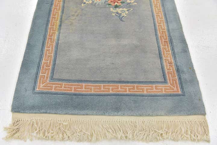 2' 7 x 4' 9 Hand Knotted Antique Finish Wool Rug