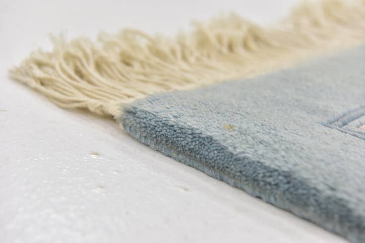 Detail image of 2' 7 x 4' 9 Hand Knotted Antique Finish Wool Rug