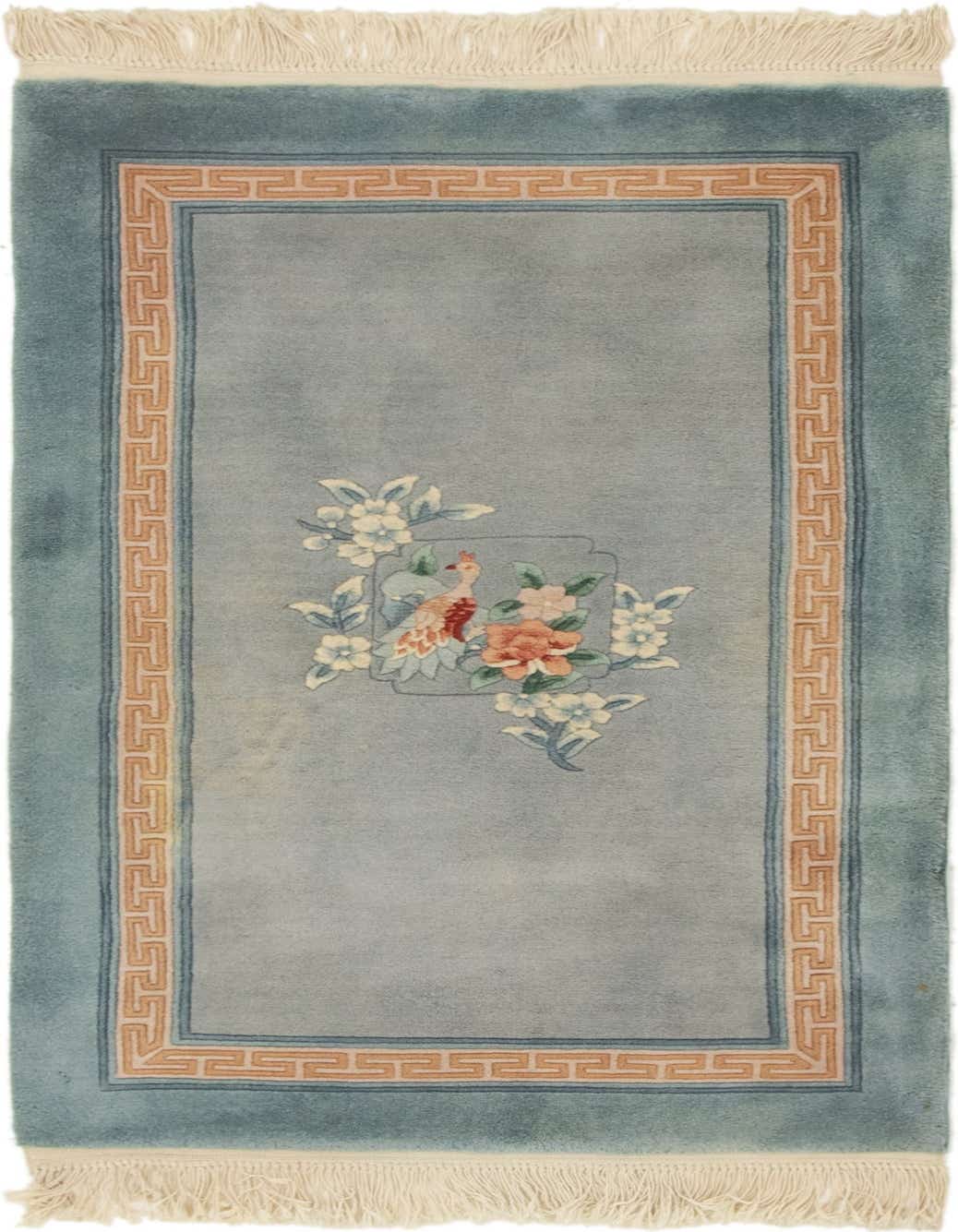 2' 7 x 4' 9 Hand Knotted Antique Finish Wool Rug