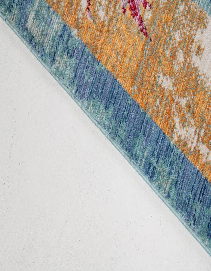 Detail image of 7' x 9' 10 Aqua Rug