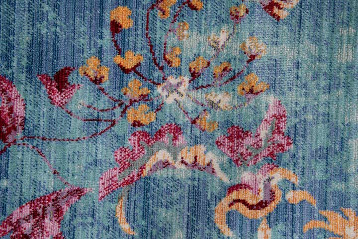 7' x 9' 10 Aqua Rug