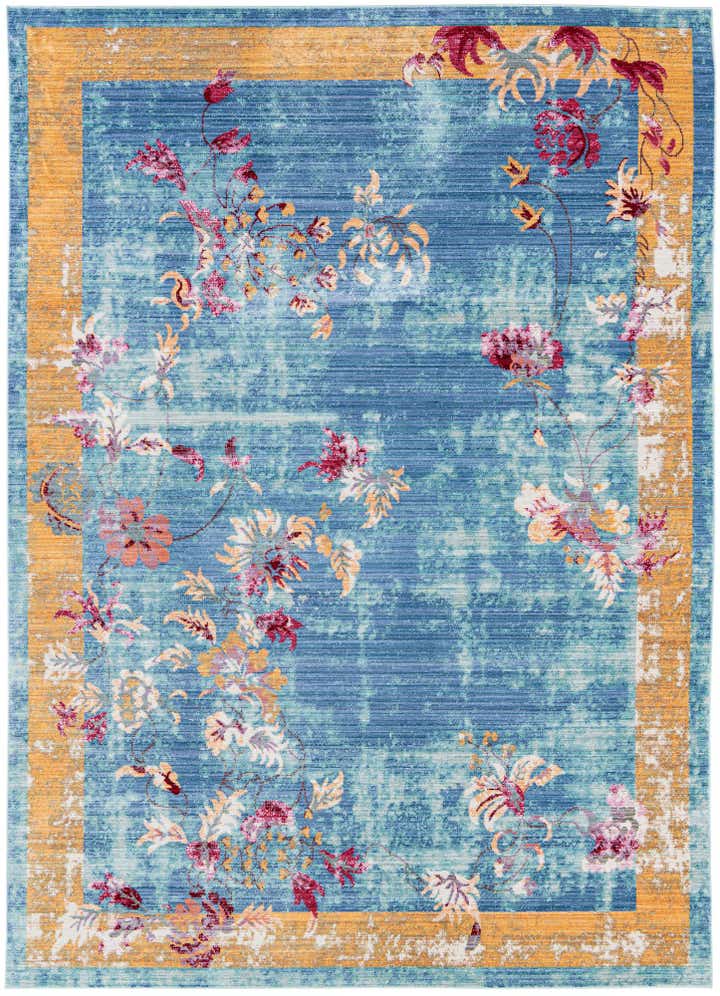 7' x 9' 10 Aqua Rug