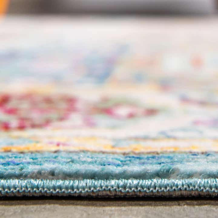 7' x 10' Aqua Rug