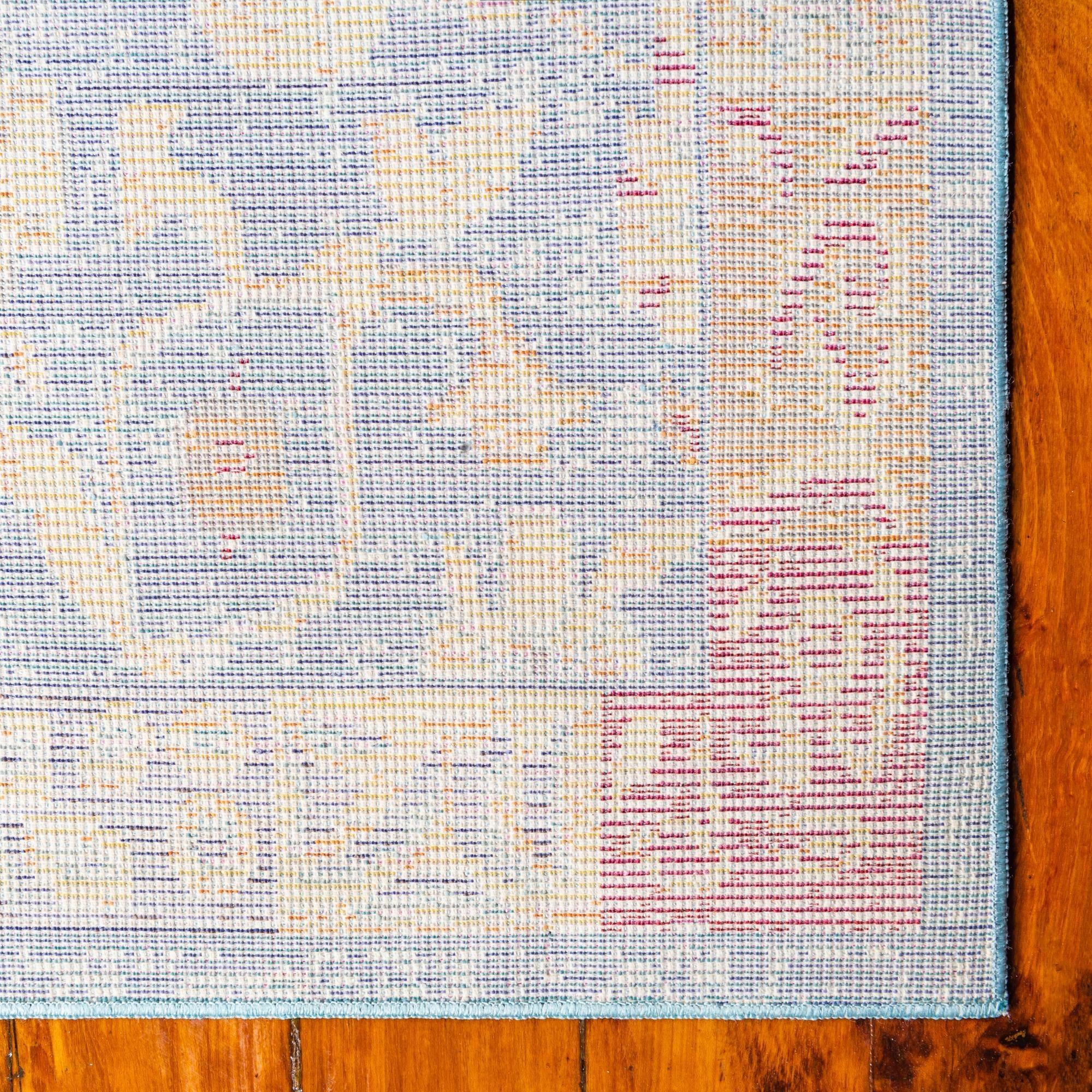 4' x 6' Aqua Rug