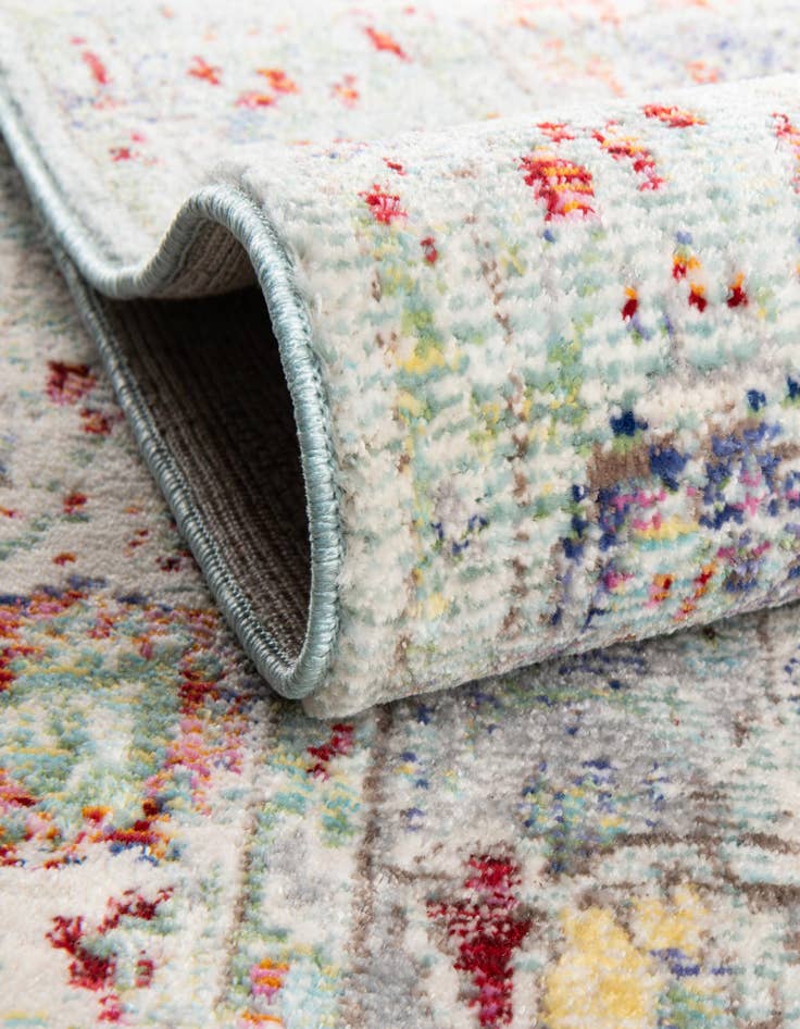 Detail image of 2' 7 x 5' 3 Aqua Rug