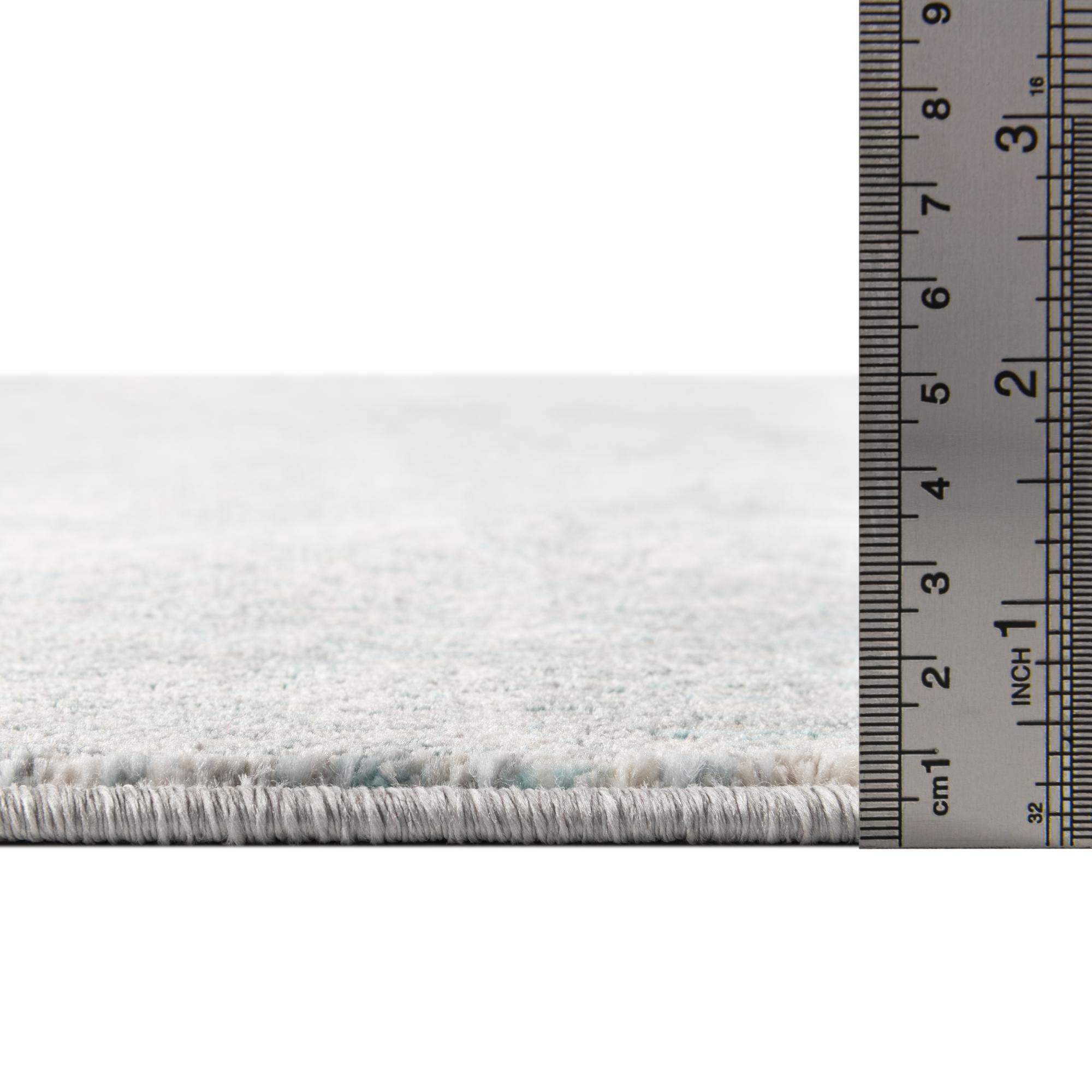 90cm x 150cm Azul aguamarina Alfombra