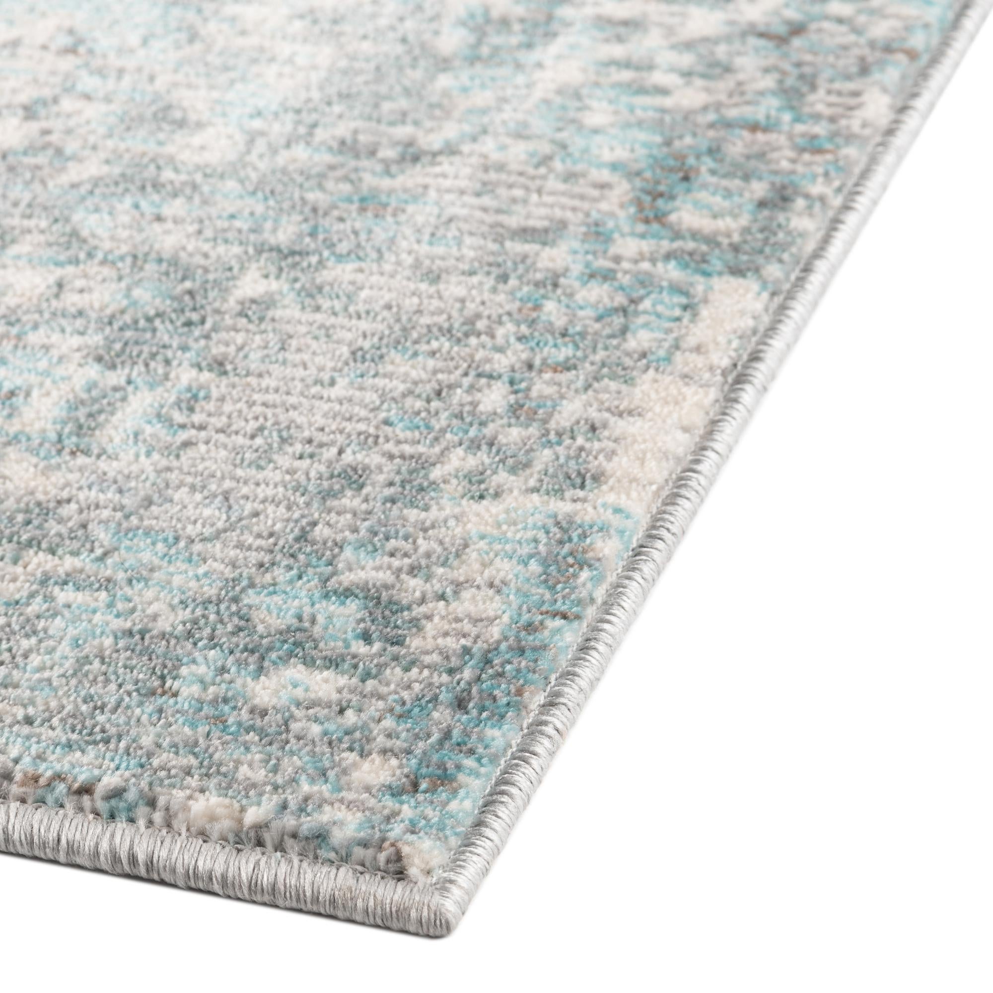 90cm x 150cm Azul aguamarina Alfombra