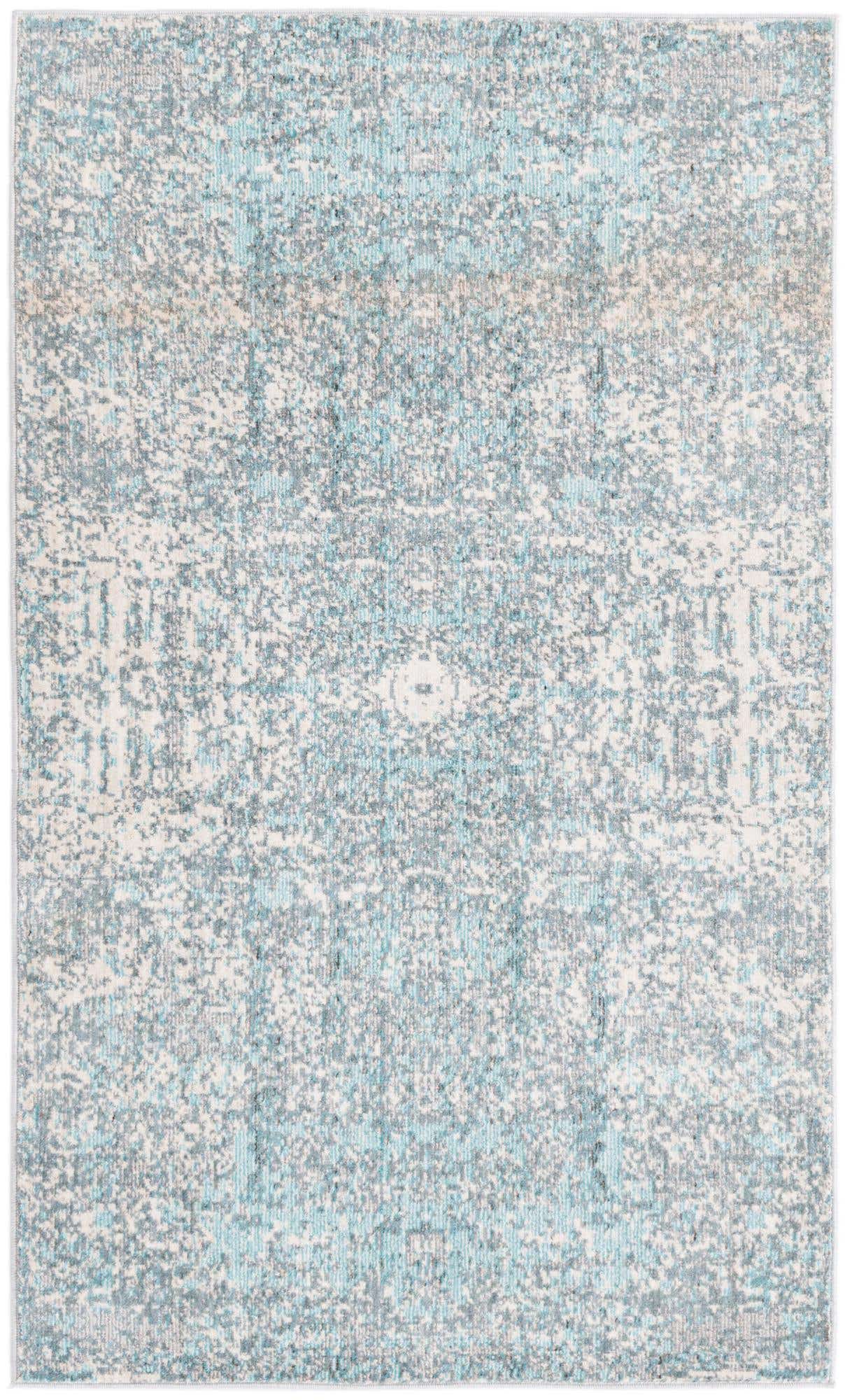 90cm x 150cm Azul aguamarina Alfombra
