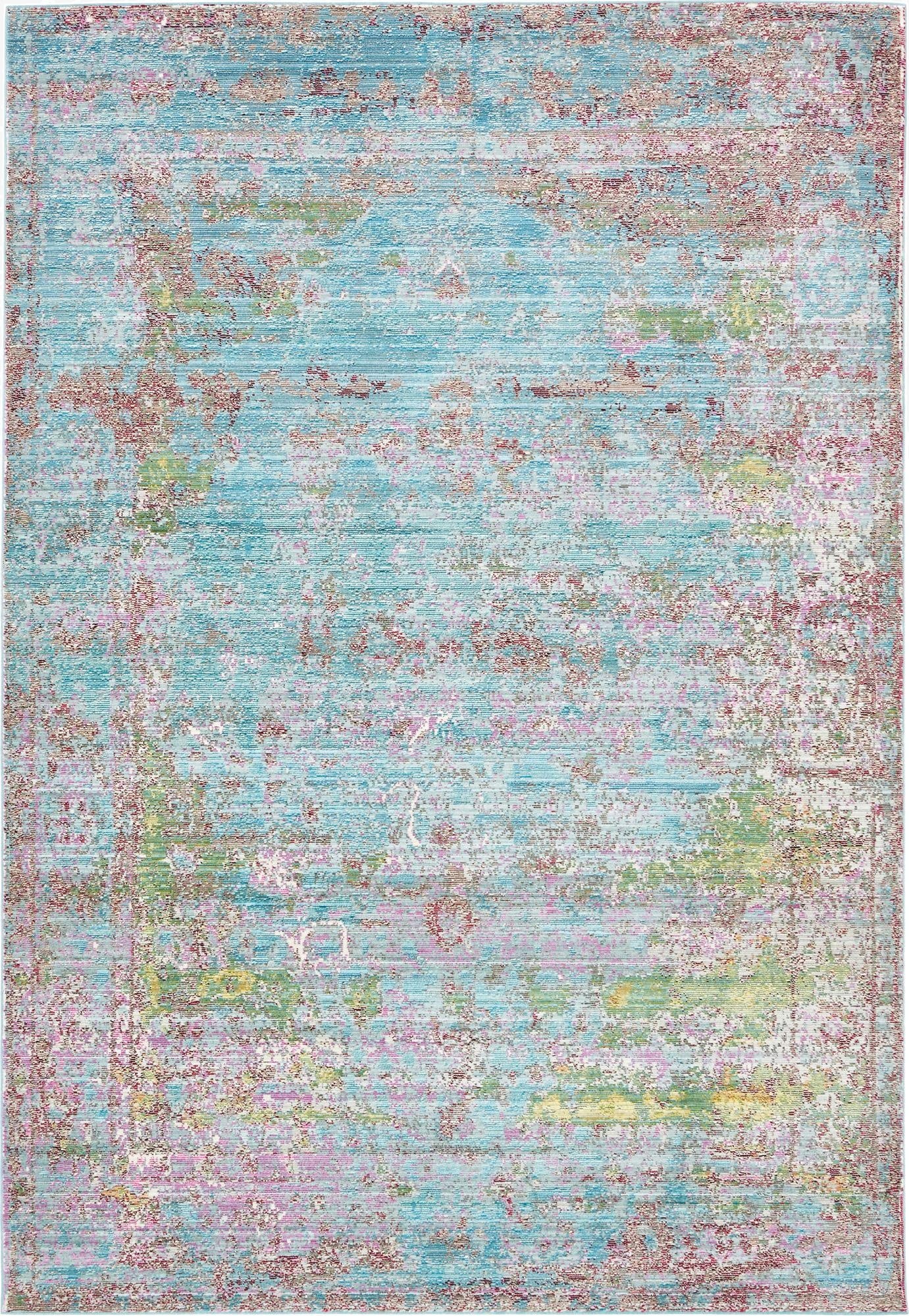 6' x 9' Aqua Rug