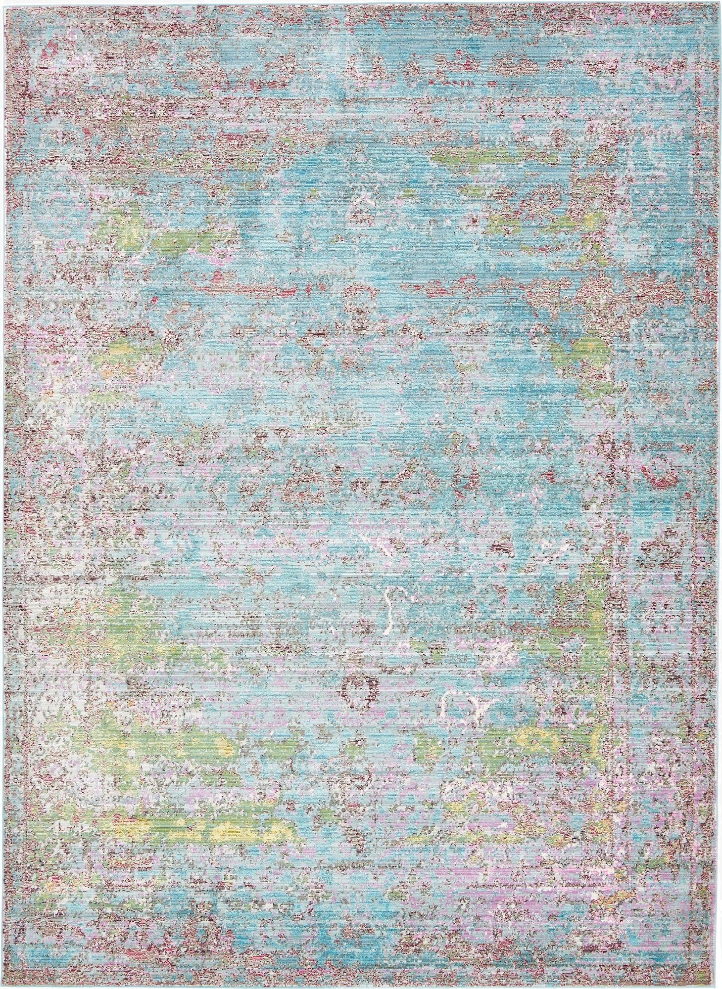 7' x 9' 10 Aqua Rug
