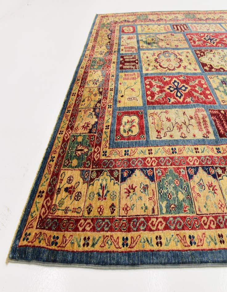 Detail image of 6' 10 x 9' 10 Hand Knotted Ariana Ziegler Rug