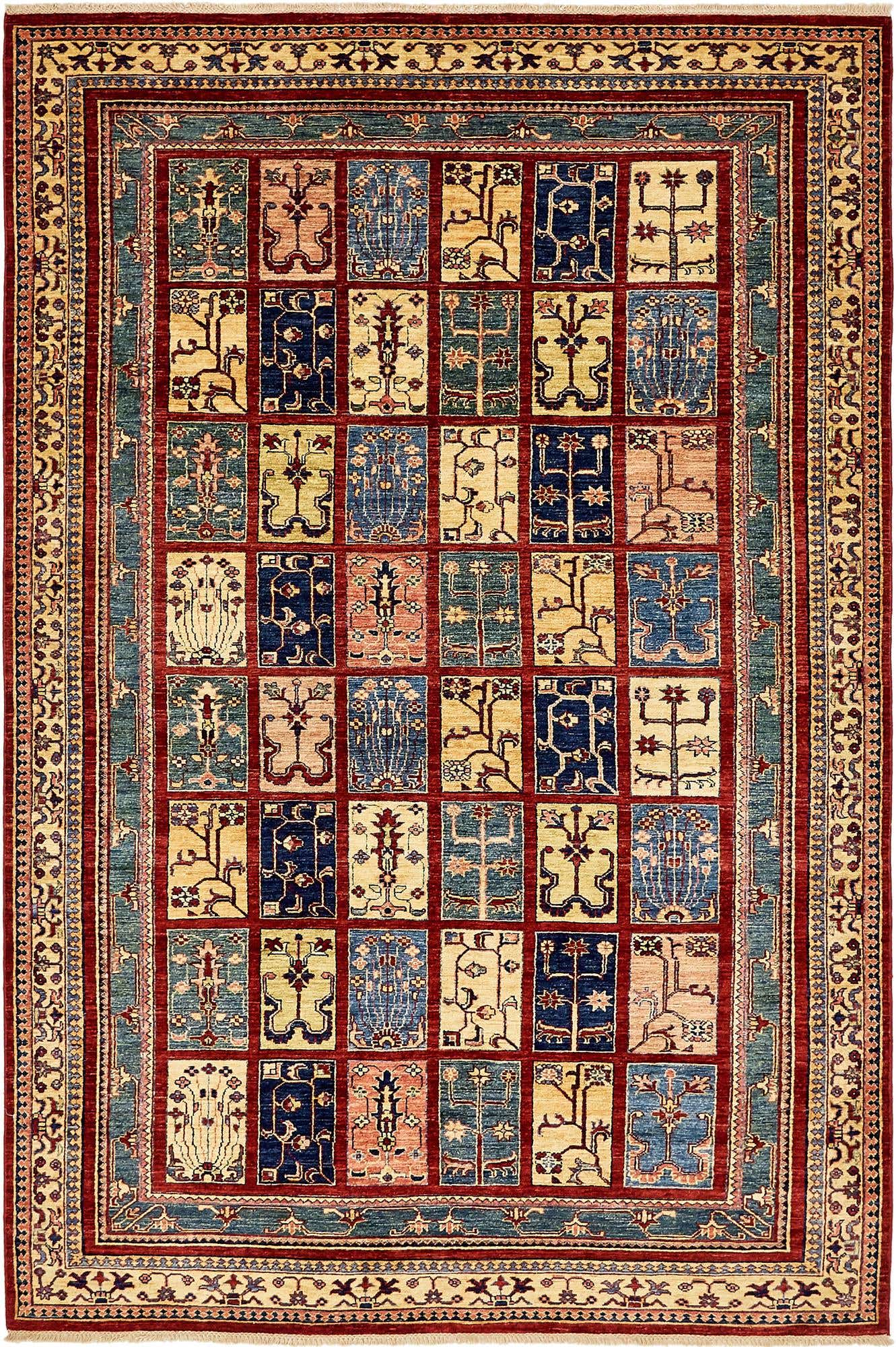 6' 6 x 10' Hand Knotted Ariana Ziegler Rug