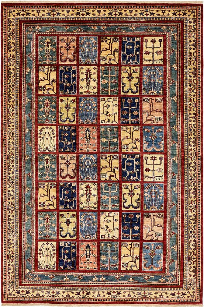 6' 6 x 10' Hand Knotted Ariana Ziegler Rug