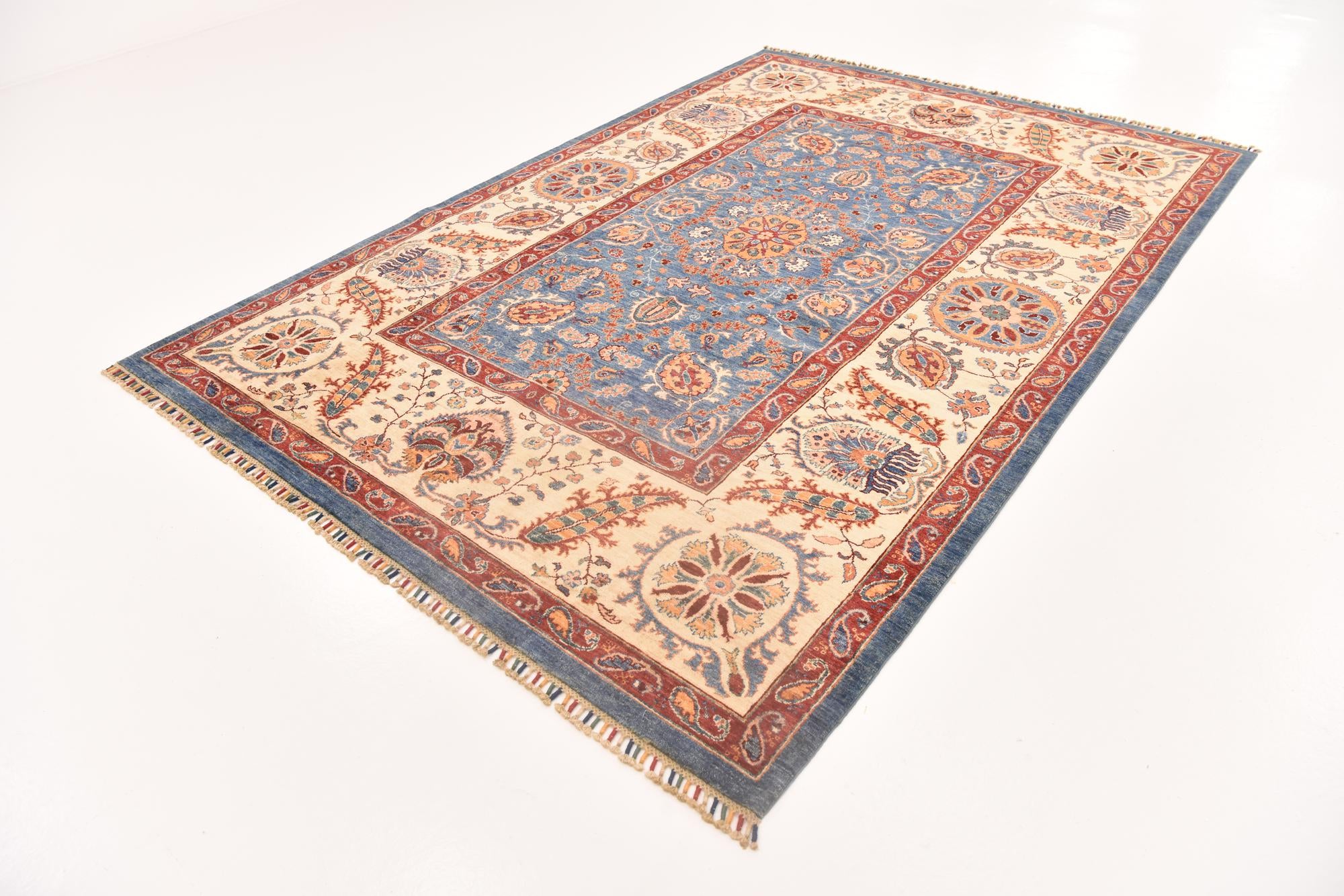 6' 9 x 9' 11 Hand Knotted Ariana Ziegler Rug