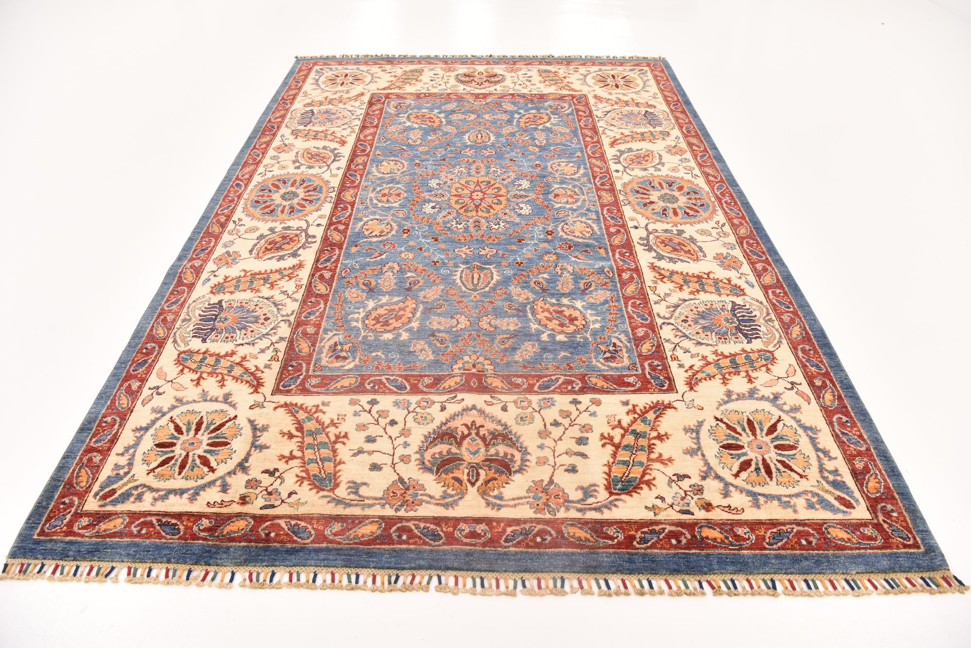 6' 9 x 9' 11 Hand Knotted Ariana Ziegler Rug