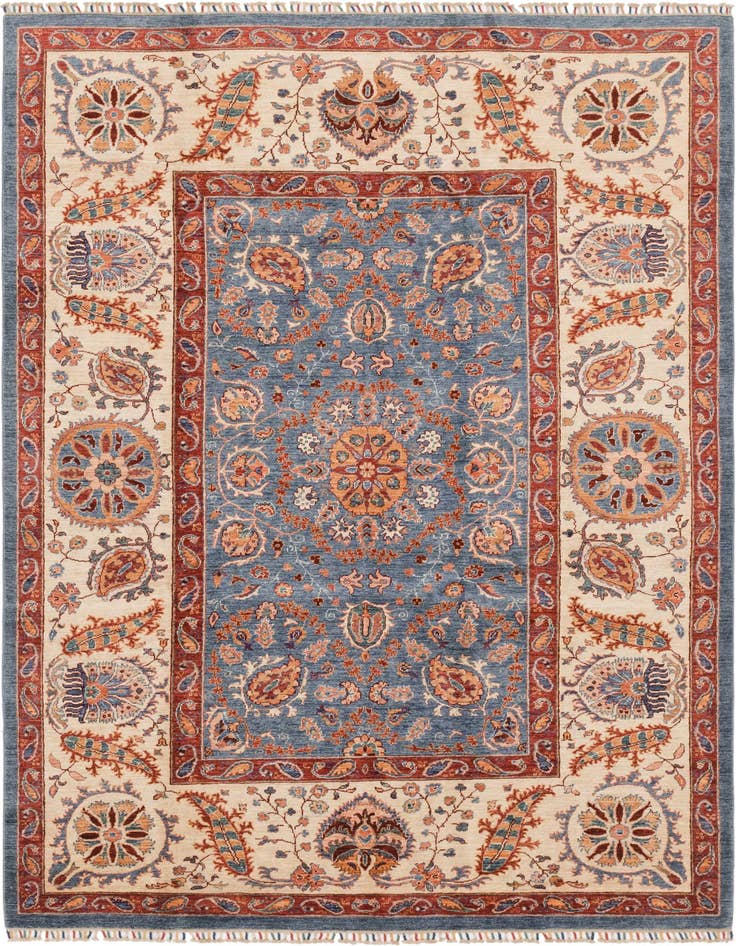 Detail image of 6' 9 x 9' 11 Hand Knotted Ariana Ziegler Rug