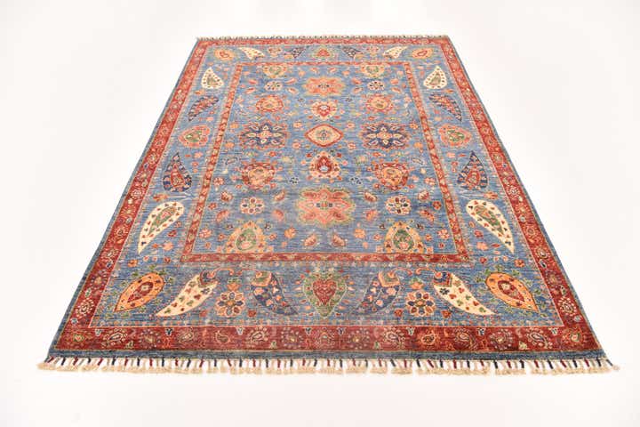 5' 8 x 8' 1 Hand Knotted Ariana Ziegler Rug