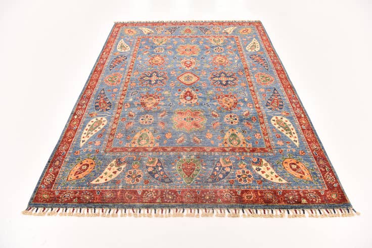 Detail image of 5' 8 x 8' 1 Hand Knotted Ariana Ziegler Rug