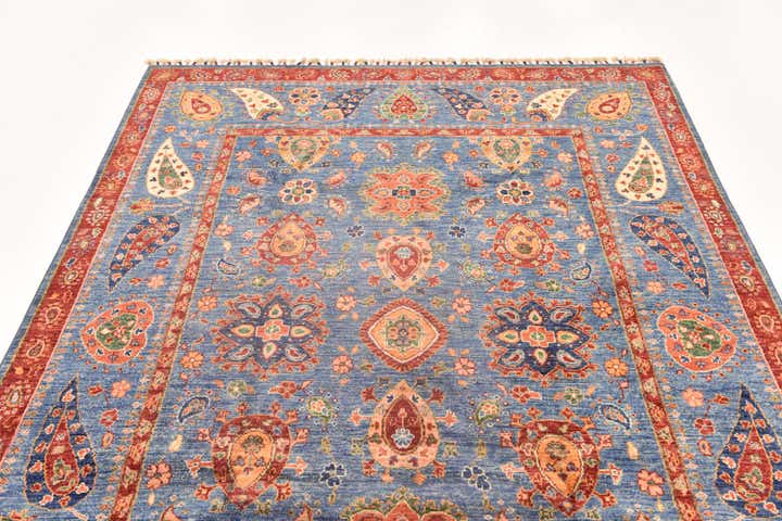 5' 8 x 8' 1 Hand Knotted Ariana Ziegler Rug