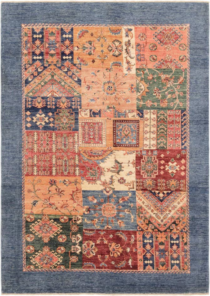 Detail image of 5' 7 x 8' Hand Knotted Ariana Ziegler Rug