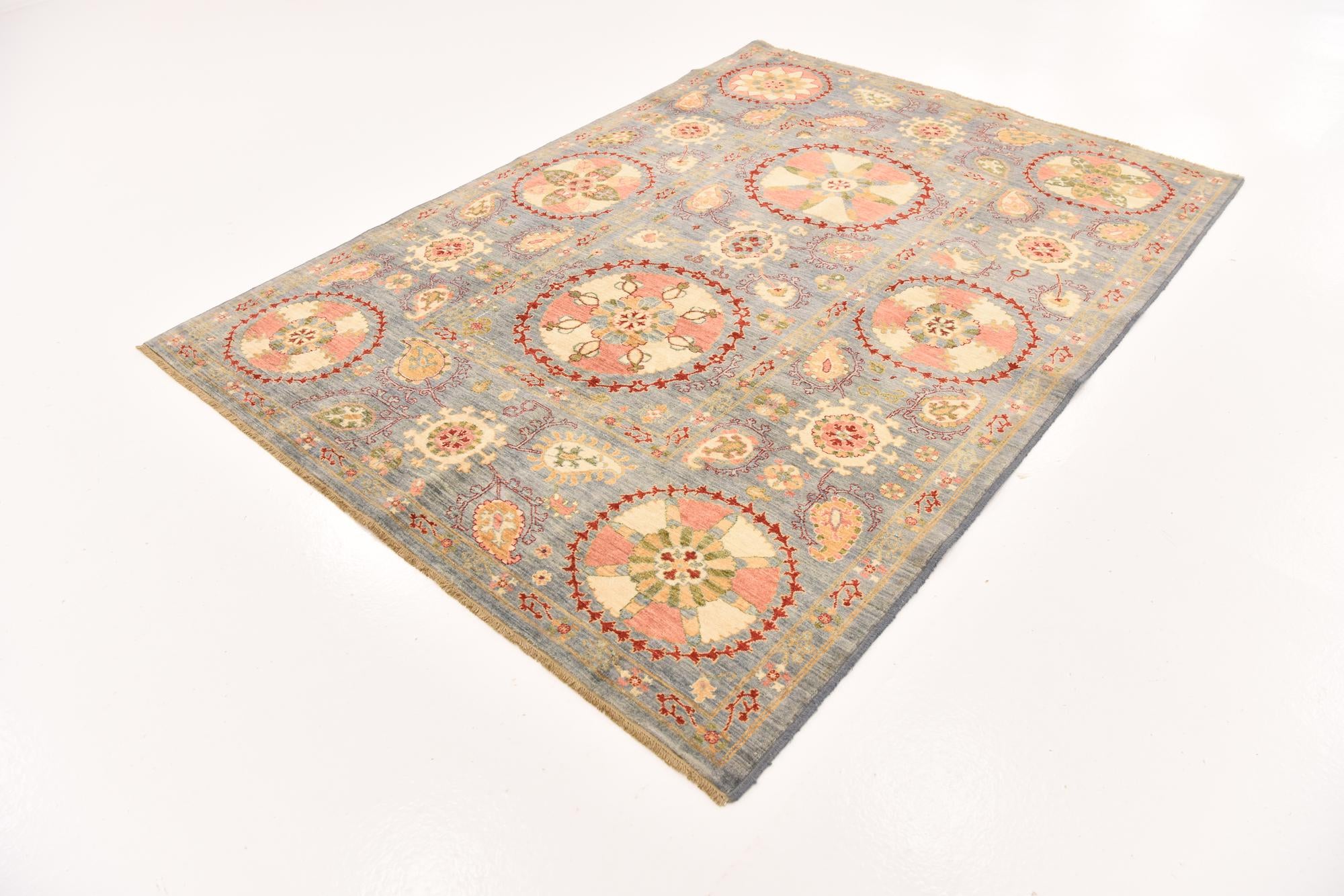 5' 7 x 7' 9 Hand Knotted Ariana Ziegler Oriental Rug