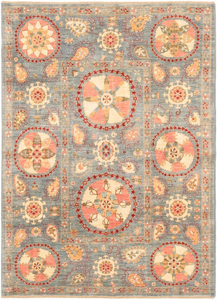 5' 7 x 7' 9 Hand Knotted Ariana Ziegler Oriental Rug