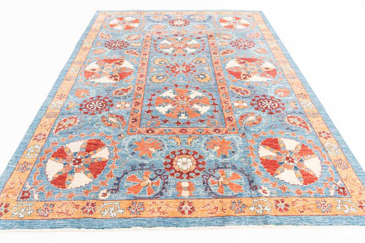 6' 7 x 9' 7 Hand Knotted Ariana Ziegler Rug