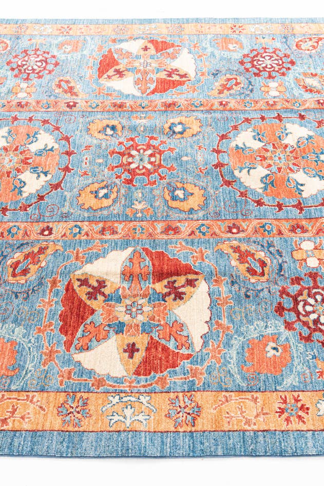 Detail image of 6' 7 x 9' 7 Hand Knotted Ariana Ziegler Rug
