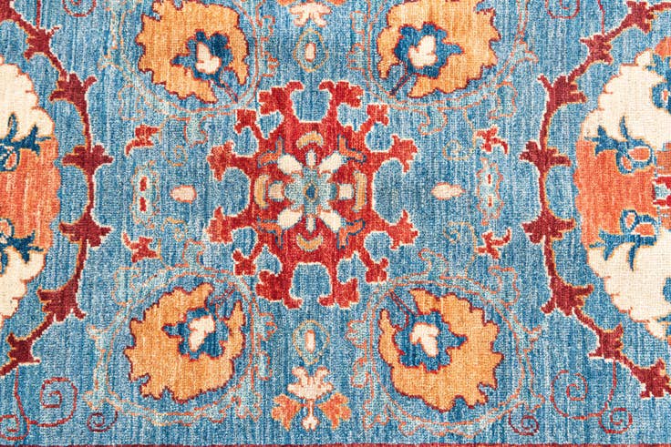 Detail image of 6' 7 x 9' 7 Hand Knotted Ariana Ziegler Rug