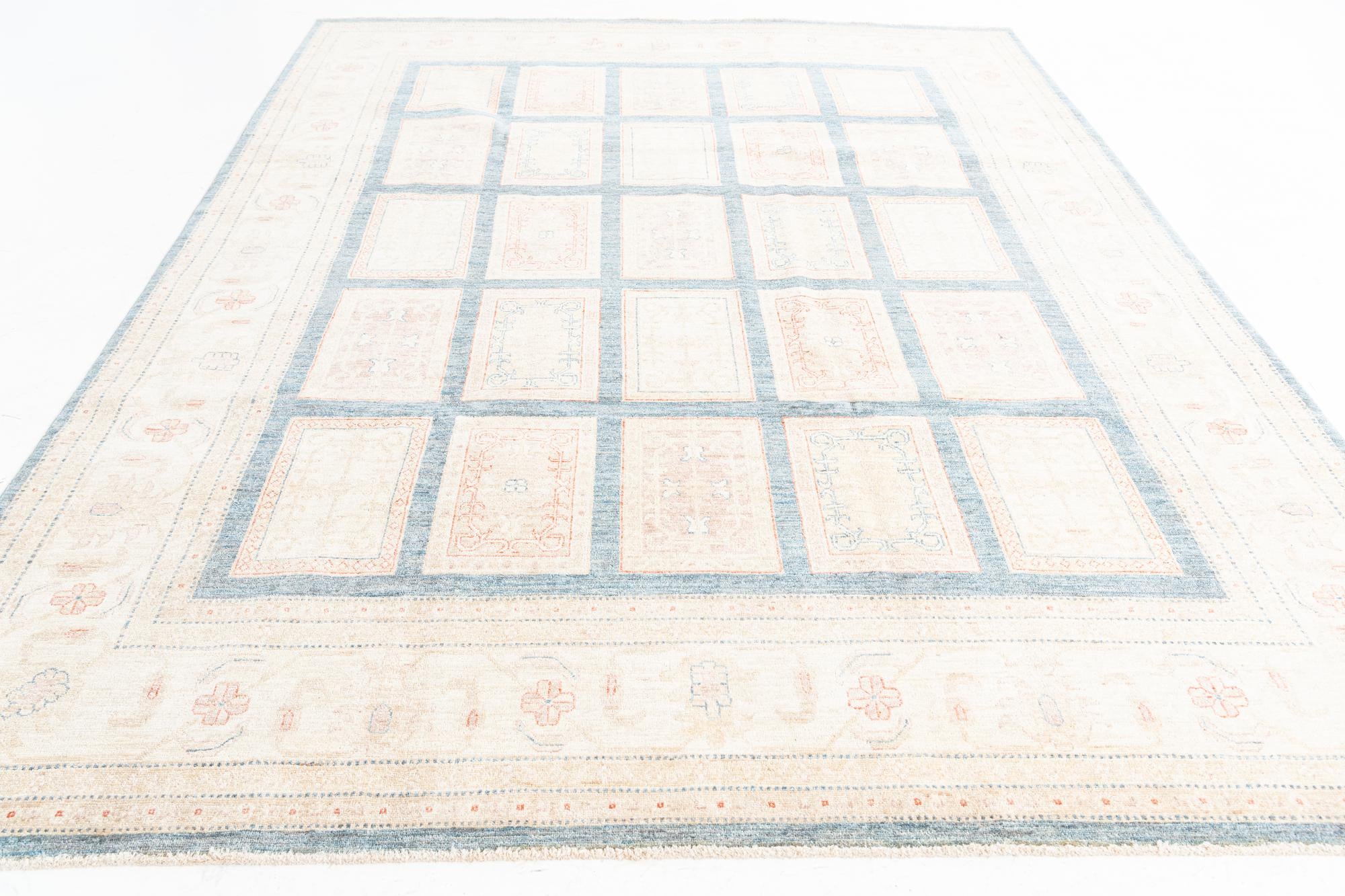8' x 10' 5 Hand Knotted Ariana Ziegler Oriental Rug