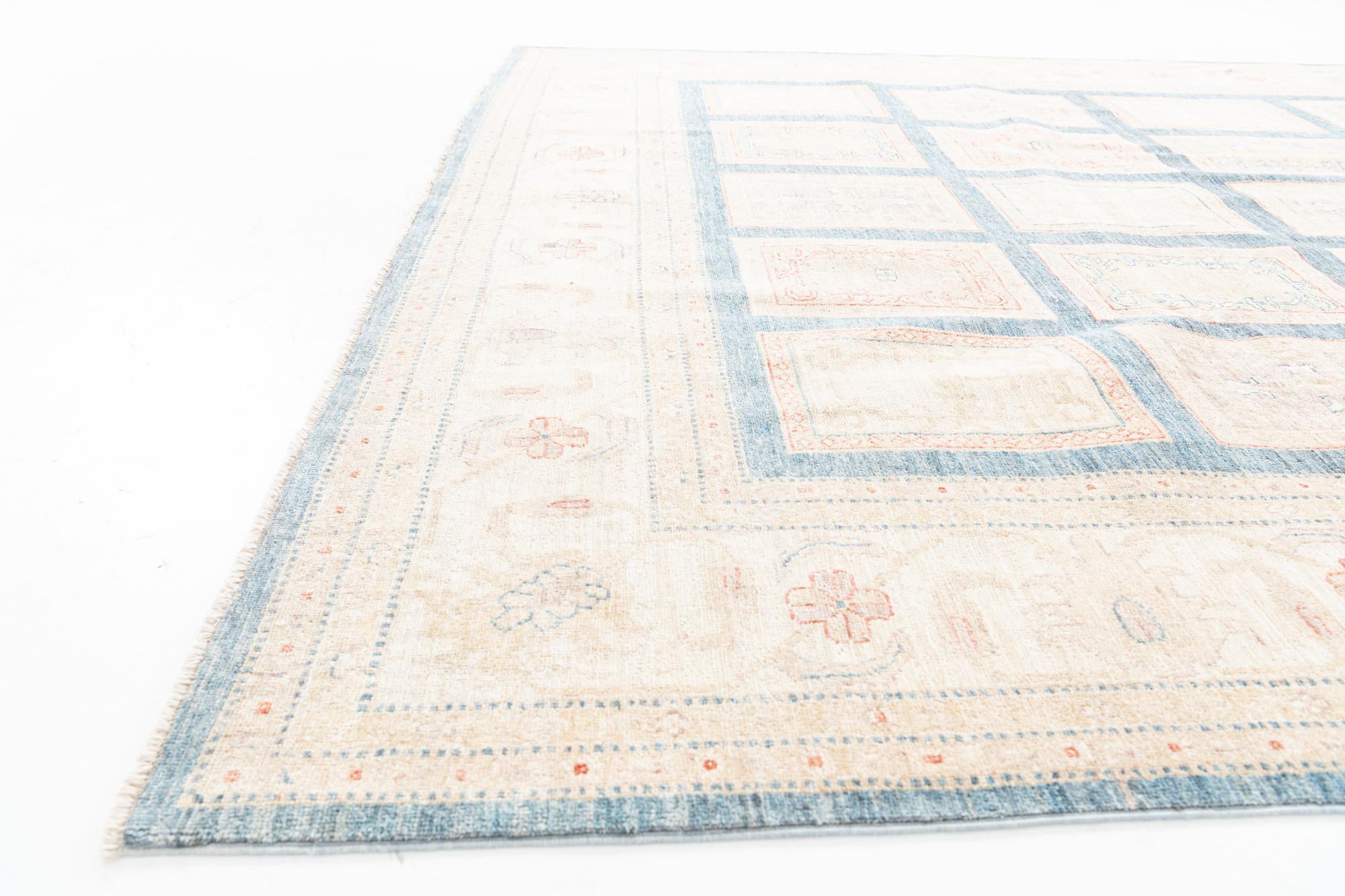 8' x 10' 5 Hand Knotted Ariana Ziegler Oriental Rug
