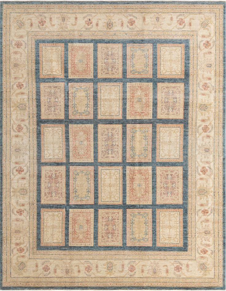 Detail image of 8' x 10' 5 Hand Knotted Ariana Ziegler Oriental Rug