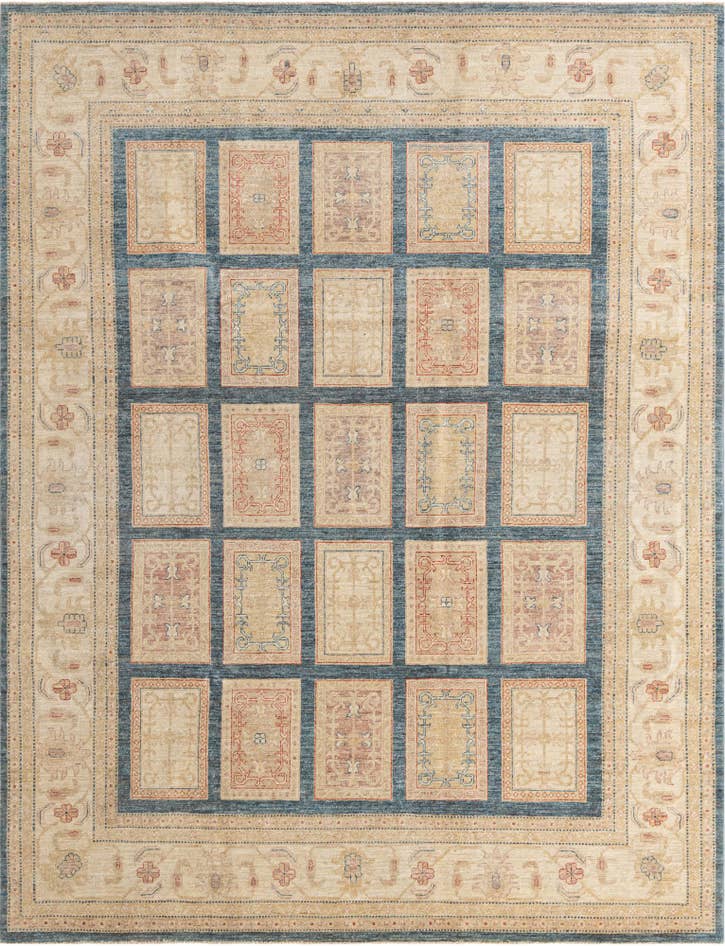 Detail image of 8' x 10' 5 Hand Knotted Ariana Ziegler Oriental Rug