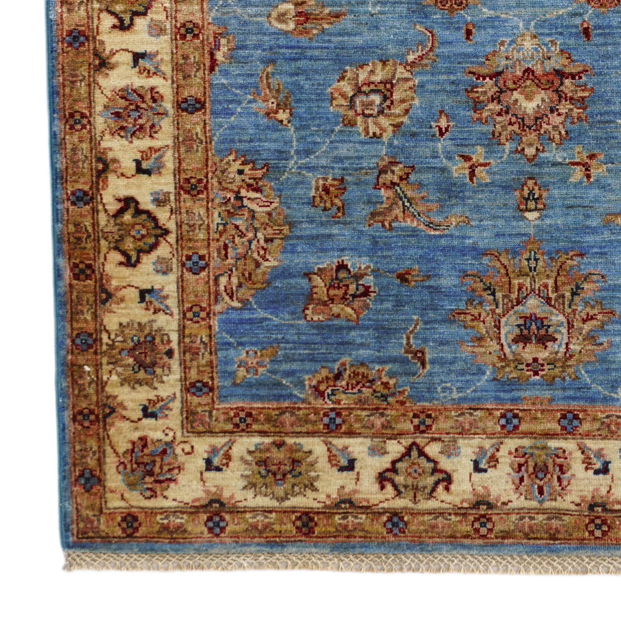 4' 1 x 6' Hand Knotted Ariana Ziegler Rug