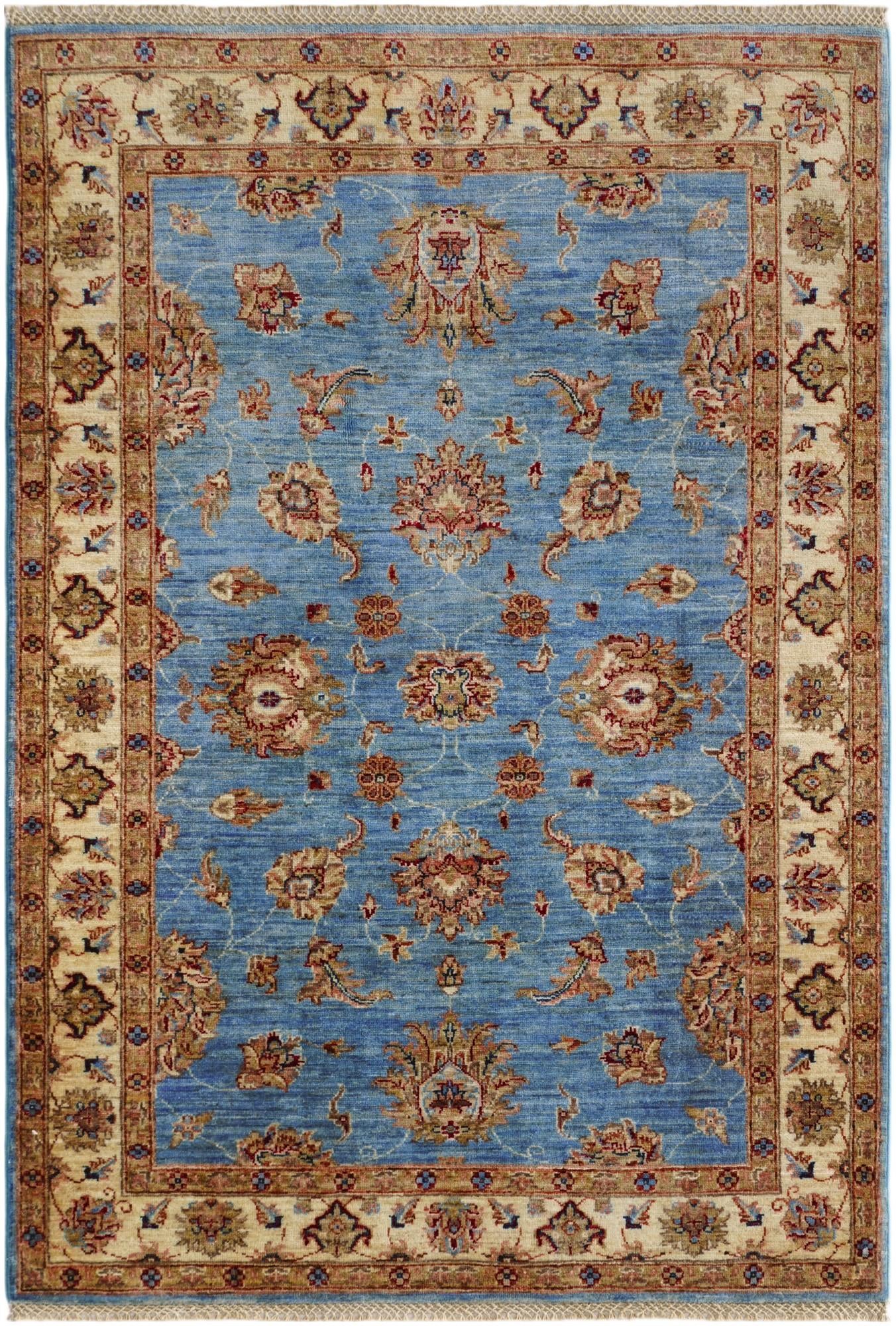 4' 1 x 6' Hand Knotted Ariana Ziegler Rug