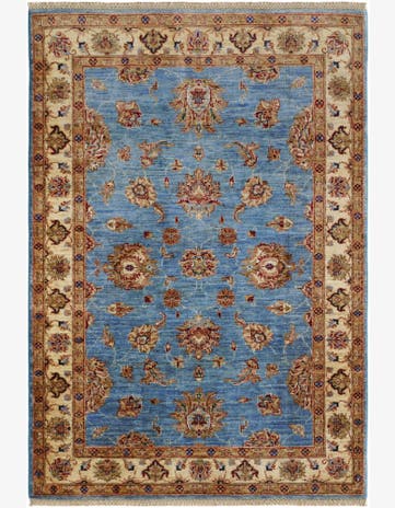 4' 1 x 6' Hand Knotted Ariana Ziegler Rug