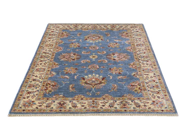 Detail image of 4' 1 x 5' 8 Hand Knotted Ariana Ziegler Rug