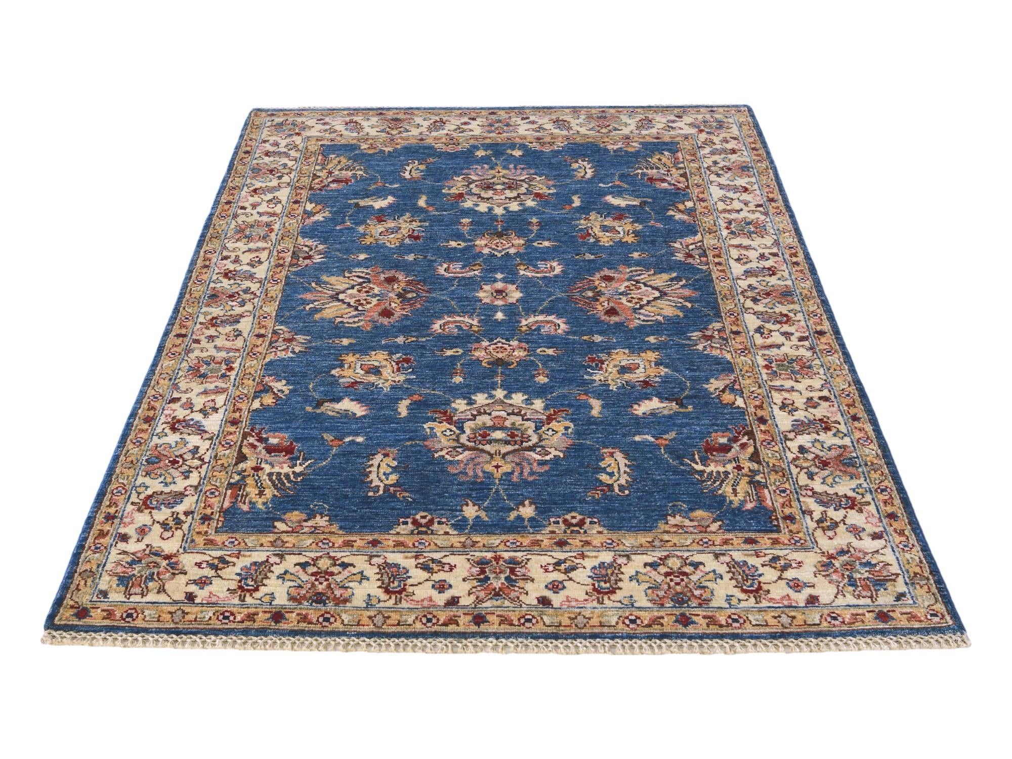 4' x 6' 4 Hand Knotted Ariana Ziegler Rug