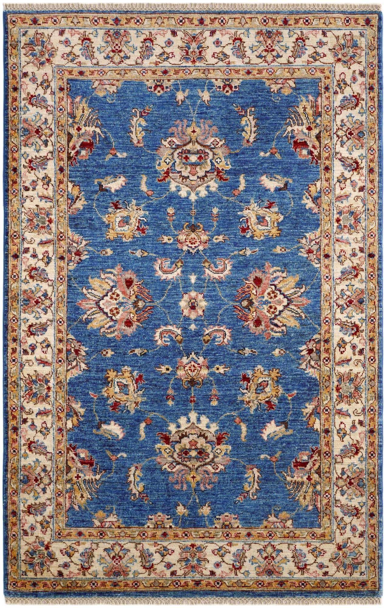 4' x 6' 4 Hand Knotted Ariana Ziegler Rug