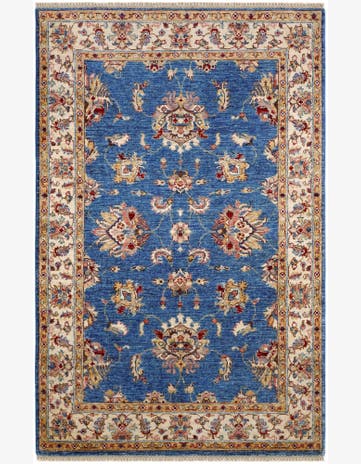 4' x 6' 4 Hand Knotted Ariana Ziegler Rug