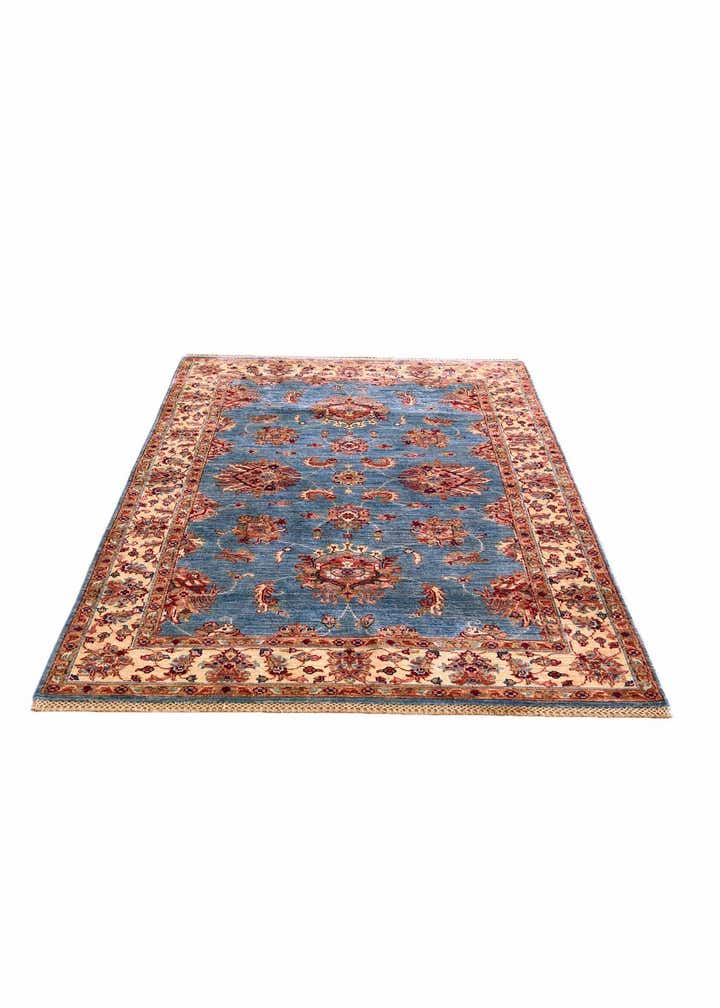 4' x 6' 6 Hand Knotted Ariana Ziegler Rug