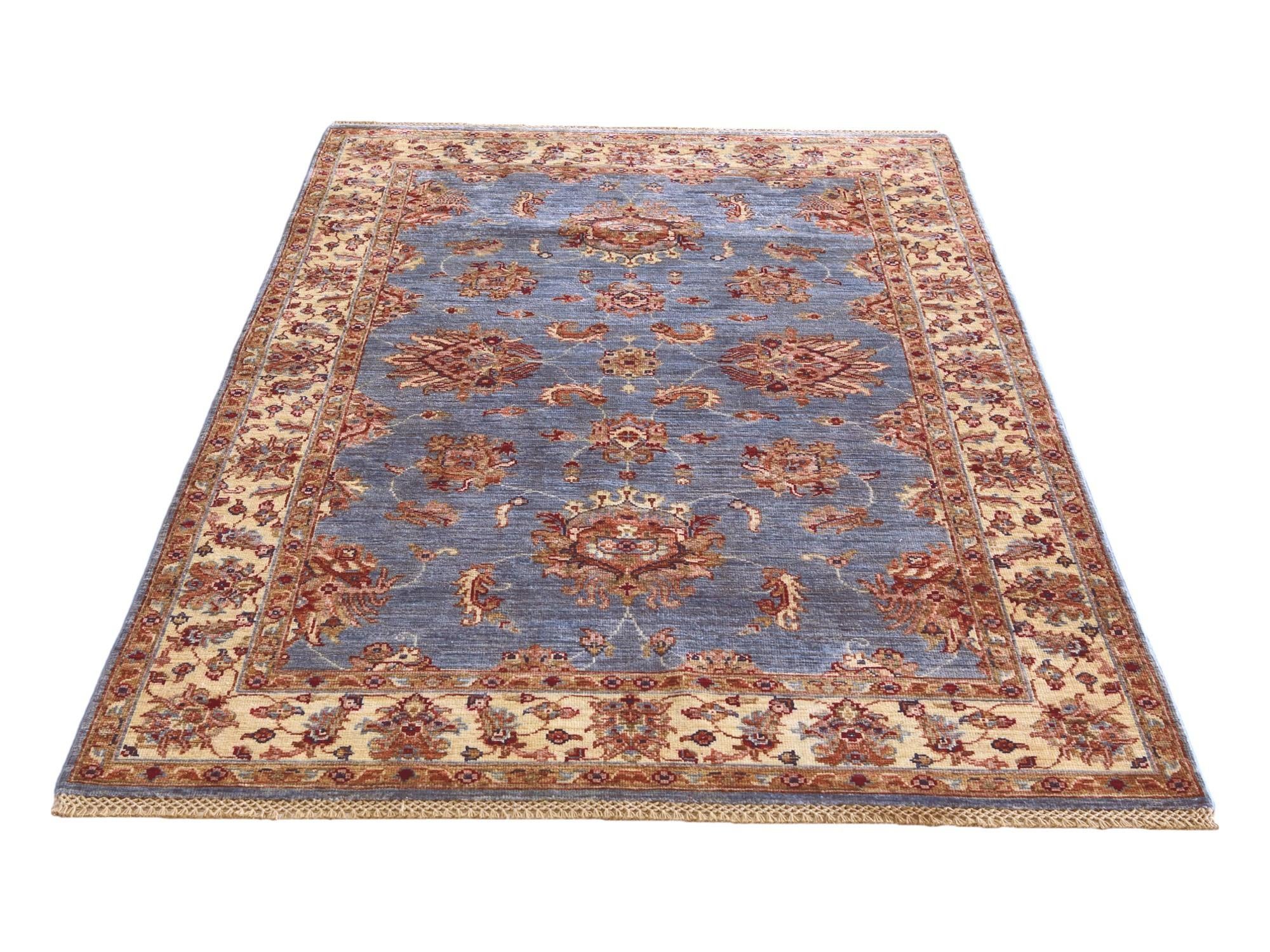 4' x 6' 6 Hand Knotted Ariana Ziegler Rug