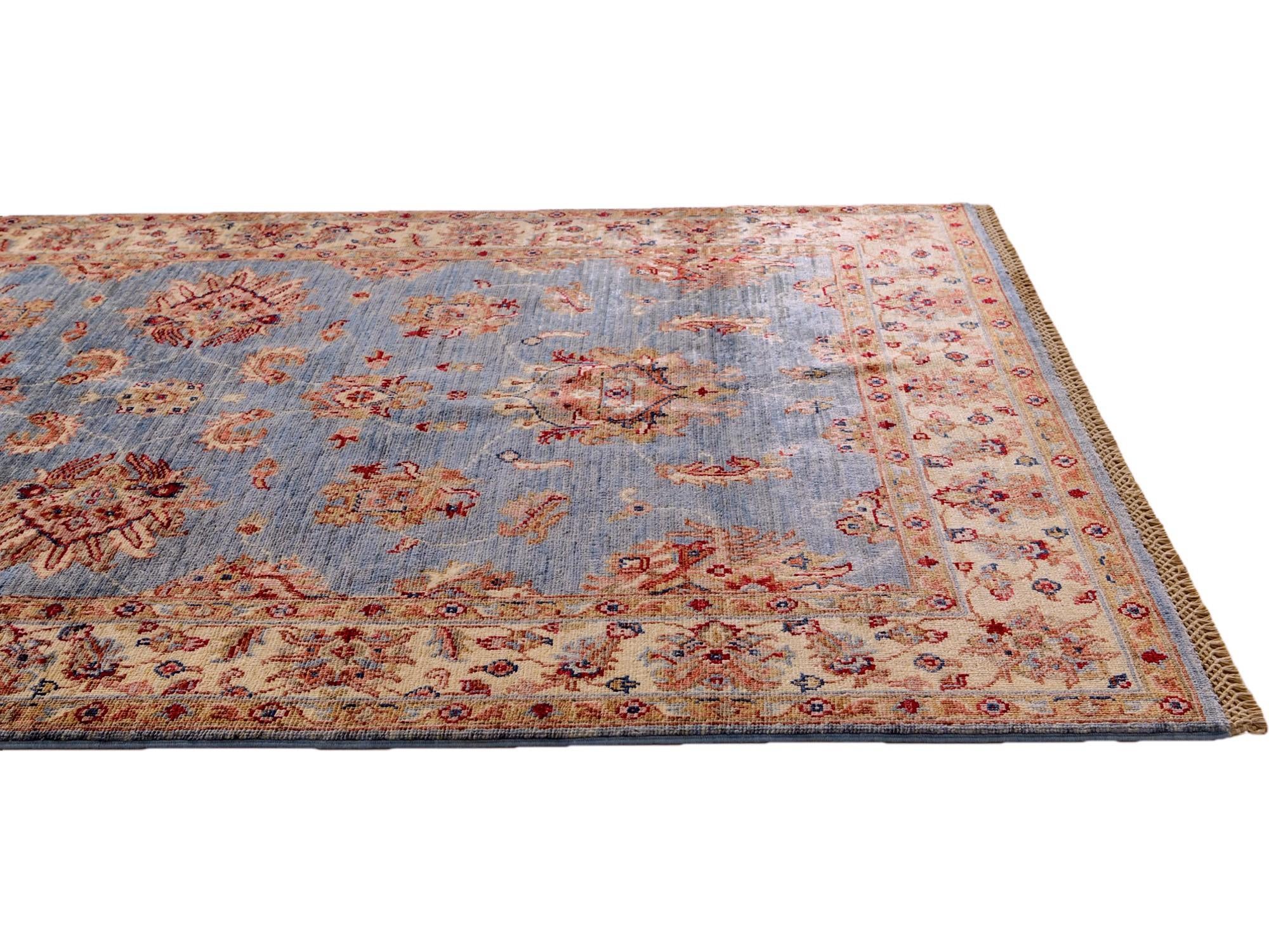 4' x 6' 6 Hand Knotted Ariana Ziegler Rug