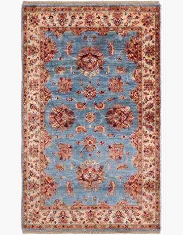 4' x 6' 6 Hand Knotted Ariana Ziegler Rug