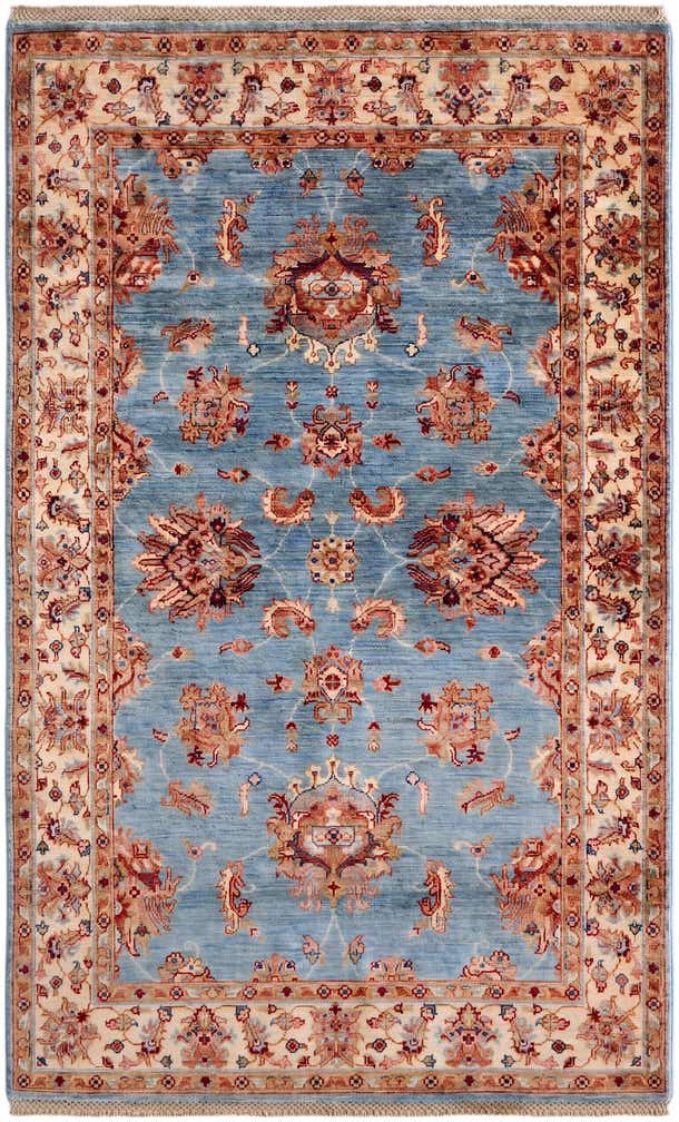 4' x 6' 6 Hand Knotted Ariana Ziegler Rug