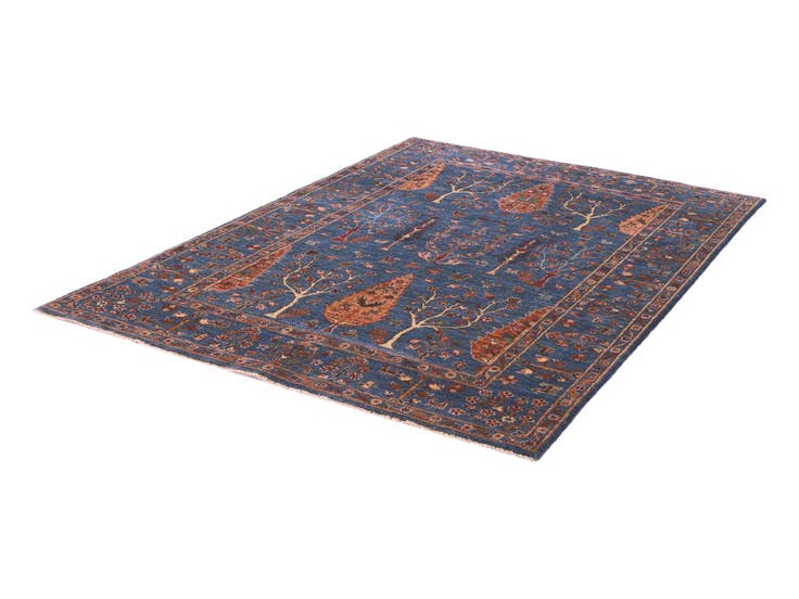 Detail image of 4' 11 x 6' 11 Hand Knotted Ariana Ziegler Rug